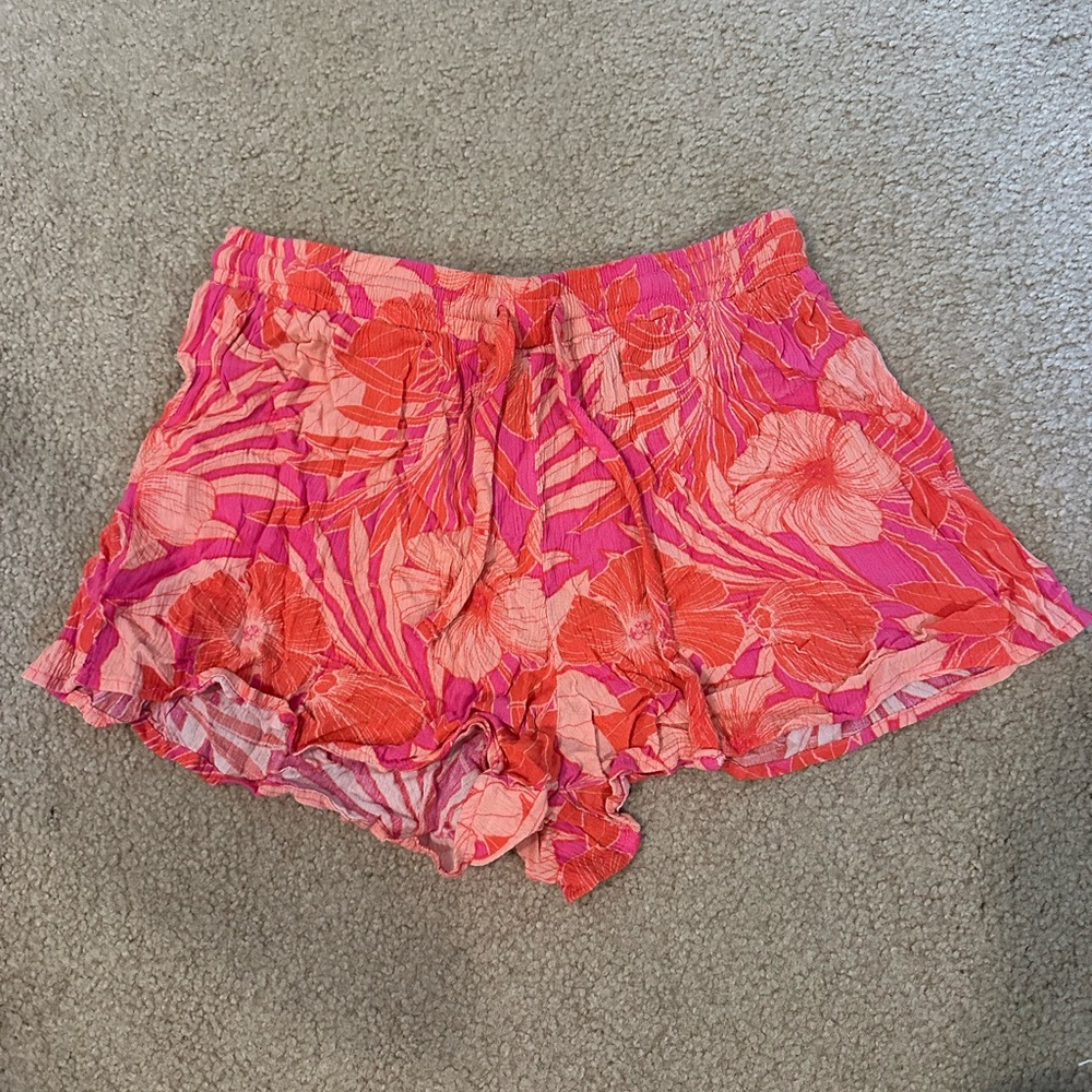Aeropostale High Waist Pink and Orange Shorts